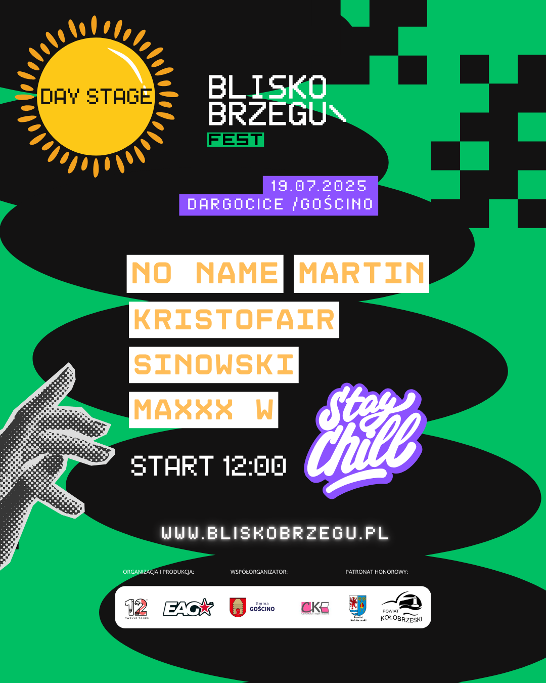 Plakat artystow na scenie dziennej